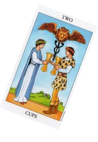 Tarot Cards For Love 6 Tarot Cards For Love couple 2 cups