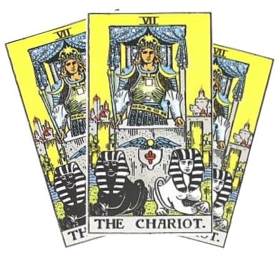 Love Tarot and The Chariot Card three