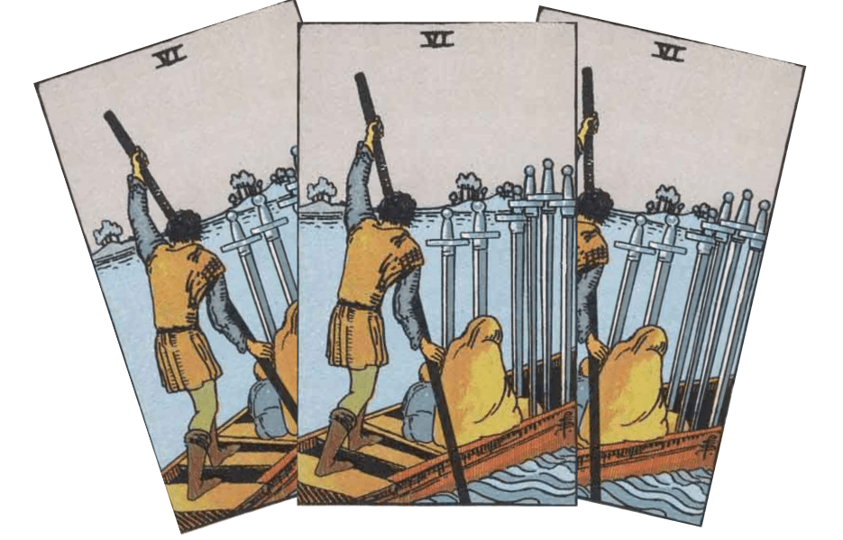 Love Tarot and The Six Of Swords Card