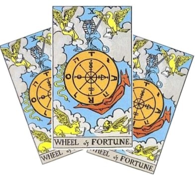 Love Tarot and The Wheel of Fortune Card Card
