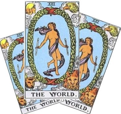 Love Tarot and The World Card