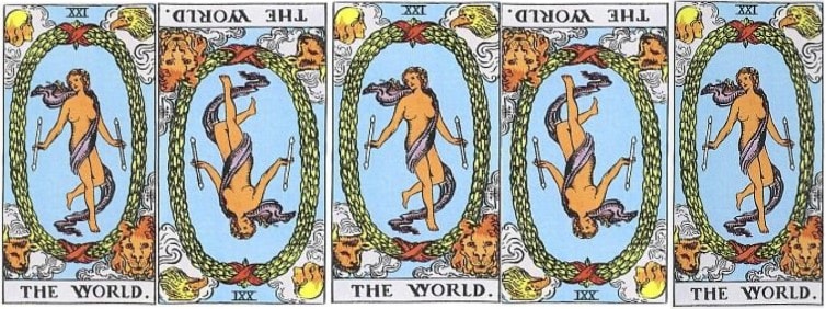 Love Tarot and The World Card